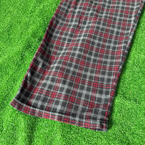 Fruit of the Loom Black Red Fleece Pockets Loungewear Pajama Pants Big Size 2XL - Picture 5 of 12